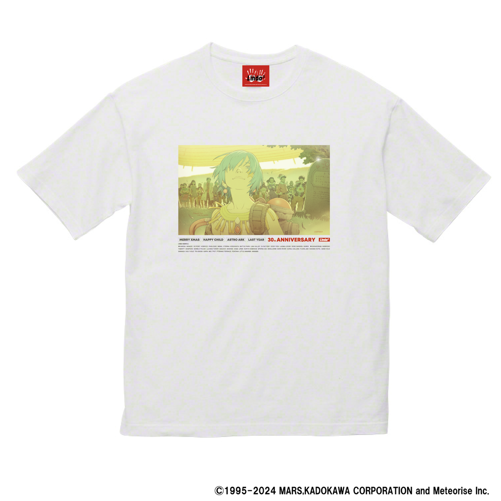 リンダキューブ 30周年記念Tシャツ 描き下ろしイラスト2024年ver