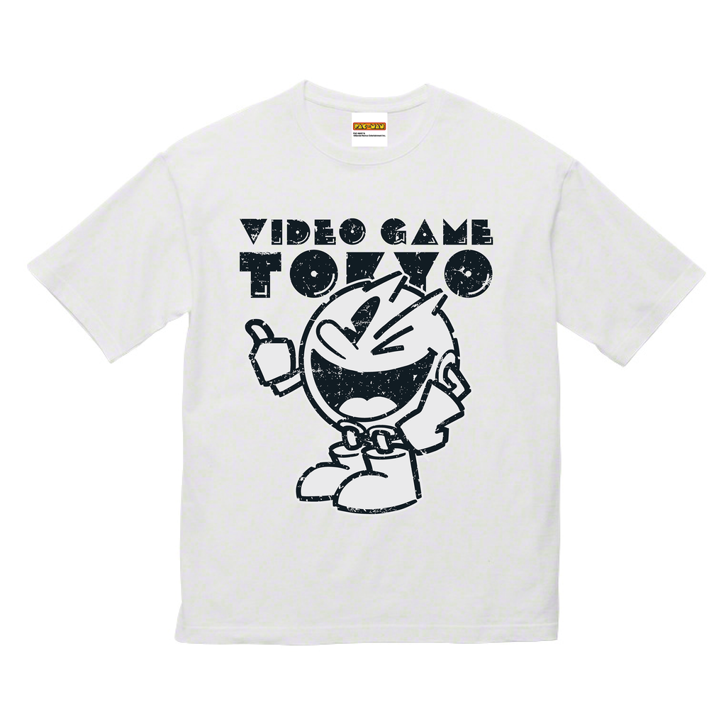 パックマン ビッグシルエットTシャツ ホワイト | Chasmic