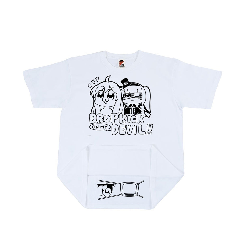 邪神ちゃんドロップキック×BOSSRUSHコラボTシャツB 白