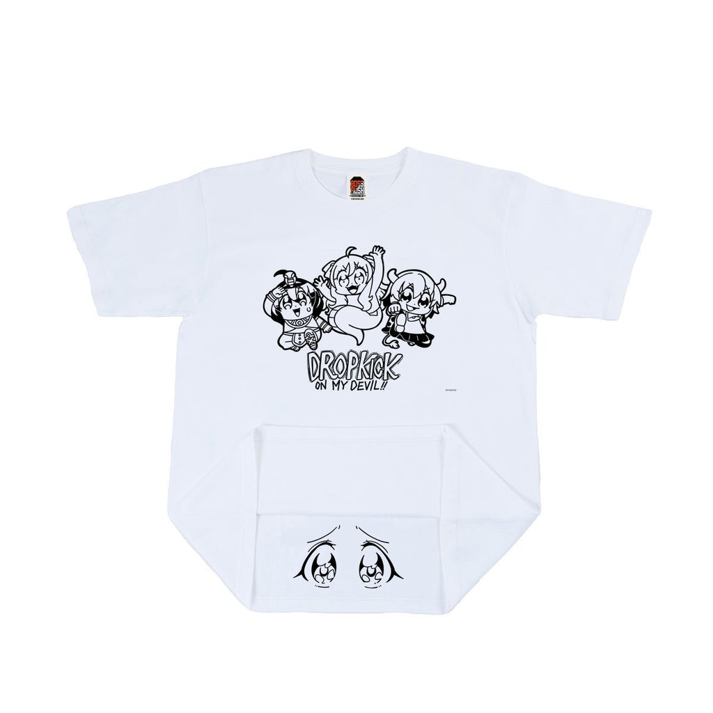 邪神ちゃんドロップキック×BOSSRUSHコラボTシャツC 白 | Chasmic