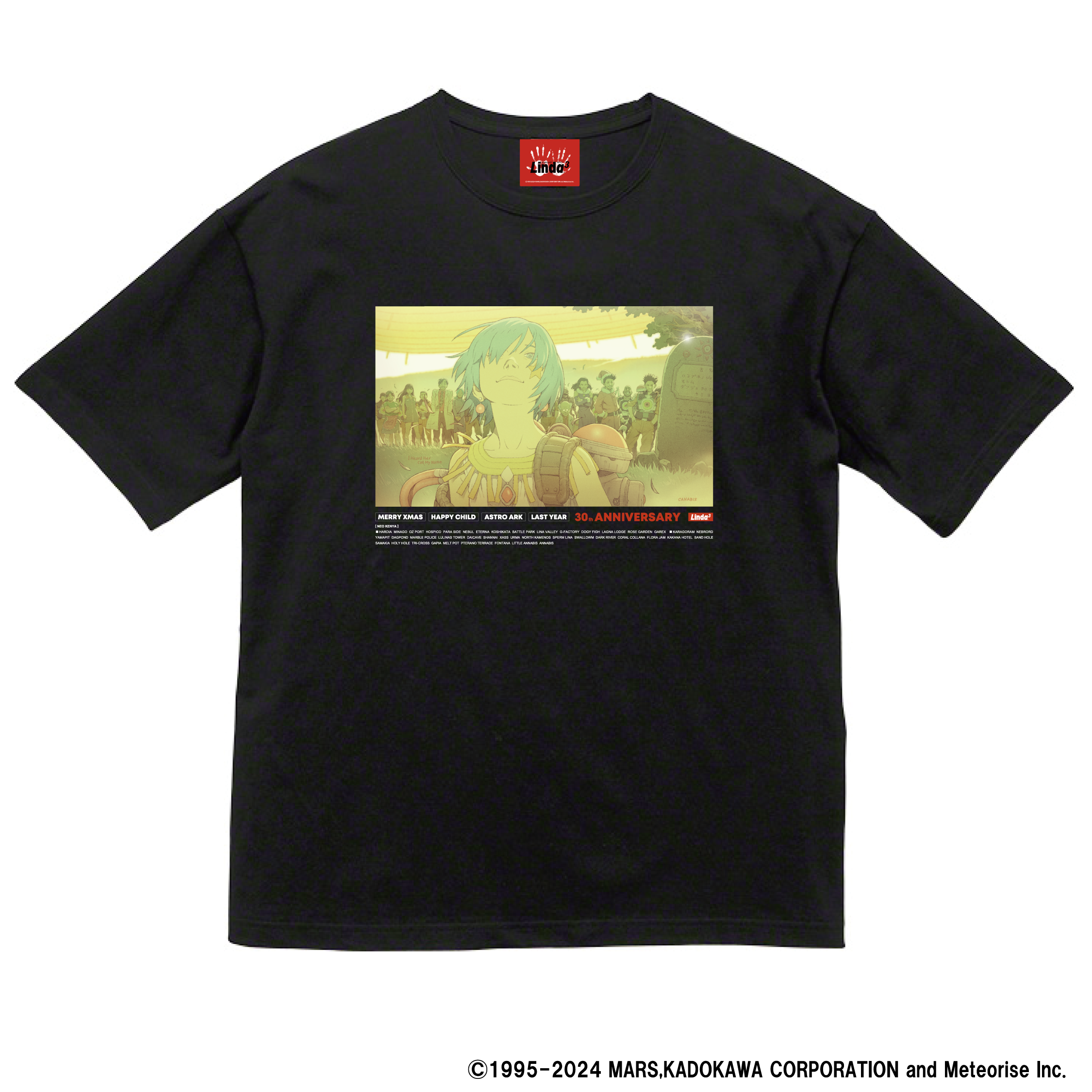 リンダキューブ 30周年記念Tシャツ 描き下ろしイラスト2024年ver リンダキューブ 30周年記念Tシャツ 描き下ろしイラスト2024年ver