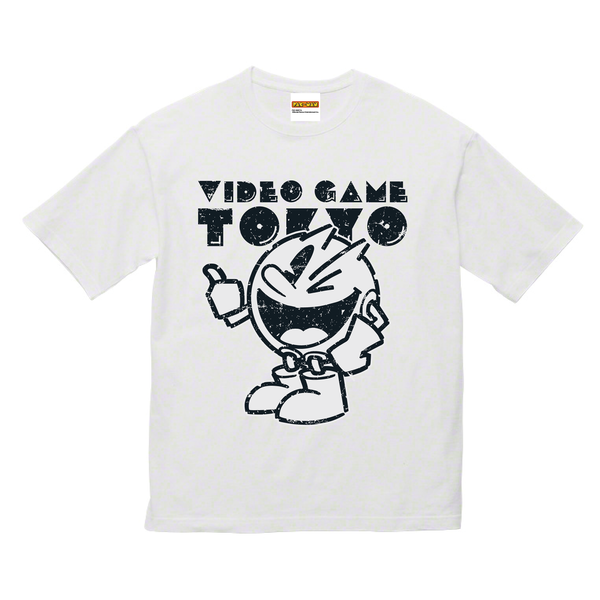 パックマン ビッグシルエットTシャツ ホワイト