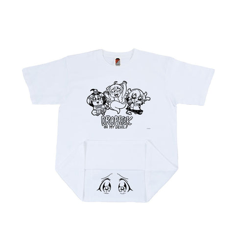 邪神ちゃんドロップキック×BOSSRUSHコラボTシャツC 白 | Chasmic