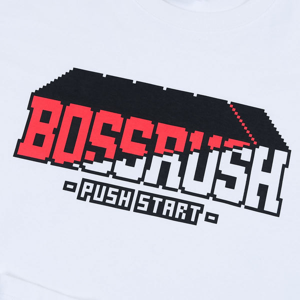 BOSSRUSH ロゴ TシャツA 白